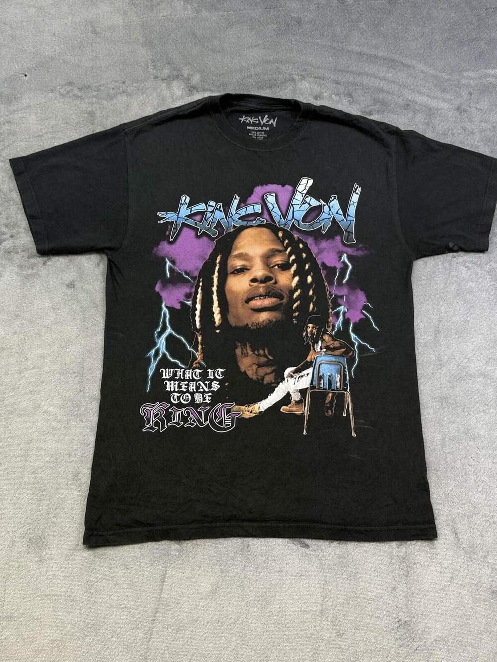 King Von ''What it Mean To Be King'' Vintage Graphic T-Shirt